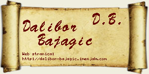 Dalibor Bajagić vizit kartica